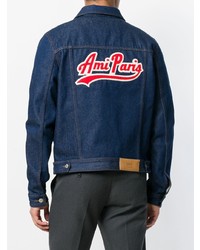 dunkelblaue Jeansjacke von AMI Alexandre Mattiussi