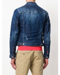 dunkelblaue Jeansjacke von DSQUARED2