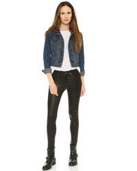 dunkelblaue Jeansjacke von Free People