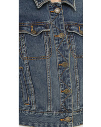 dunkelblaue Jeansjacke von Free People