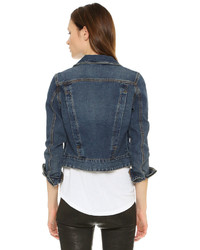 dunkelblaue Jeansjacke von Free People