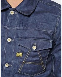 dunkelblaue Jeansjacke von G Star