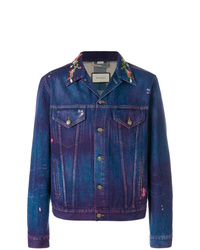 dunkelblaue Jeansjacke von Gucci