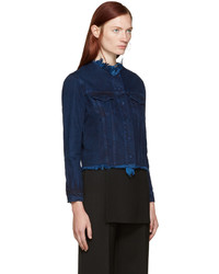 dunkelblaue Jeansjacke von MARQUES ALMEIDA