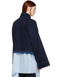 dunkelblaue Jeansjacke von MARQUES ALMEIDA