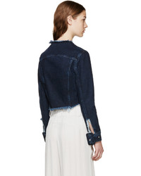 dunkelblaue Jeansjacke von MARQUES ALMEIDA