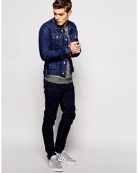 dunkelblaue Jeansjacke von Jack and Jones