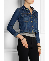 dunkelblaue Jeansjacke von Frame Denim