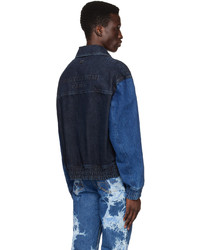 dunkelblaue Jeansjacke von Wooyoungmi