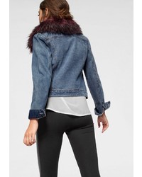 dunkelblaue Jeansjacke von Only