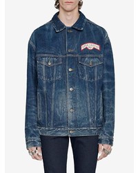 dunkelblaue Jeansjacke von Gucci