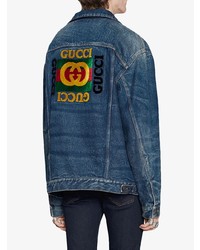 dunkelblaue Jeansjacke von Gucci