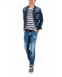 dunkelblaue Jeansjacke von SALSA