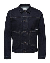 dunkelblaue Jeansjacke von Selected Homme