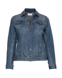 dunkelblaue Jeansjacke von SHEEGO DENIM