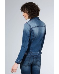 dunkelblaue Jeansjacke von SOCCX