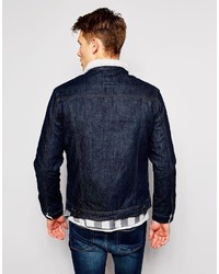 dunkelblaue Jeansjacke