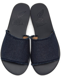 dunkelblaue Jeanssandalen von Ancient Greek Sandals