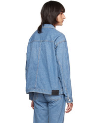 dunkelblaue Shirtjacke aus Jeans von Jieda