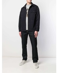 dunkelblaue Shirtjacke aus Jeans von PS Paul Smith