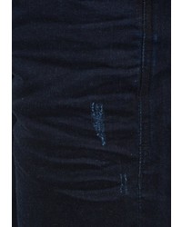 dunkelblaue Jeansshorts mit Destroyed-Effekten von BLEND