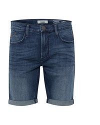 dunkelblaue Jeansshorts mit Destroyed-Effekten von BLEND