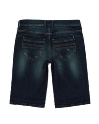 dunkelblaue Jeansshorts mit Destroyed-Effekten von JP1880