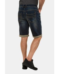 dunkelblaue Jeansshorts mit Destroyed-Effekten von JP1880