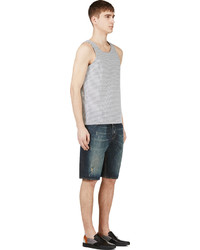 dunkelblaue Jeansshorts von DSquared