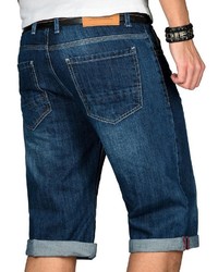 dunkelblaue Jeansshorts von Alessandro Salvarini