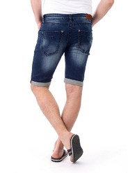 dunkelblaue Jeansshorts von BLUE MONKEY