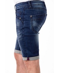 dunkelblaue Jeansshorts von BLUE MONKEY