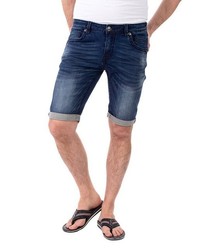 dunkelblaue Jeansshorts von BLUE MONKEY