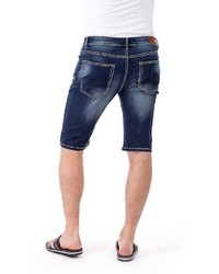 dunkelblaue Jeansshorts von BLUE MONKEY