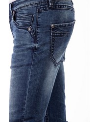 dunkelblaue Jeansshorts von BLUE MONKEY