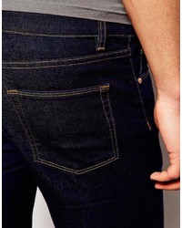 dunkelblaue Jeansshorts von Asos