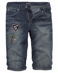 dunkelblaue Jeansshorts von BRUNO BANANI