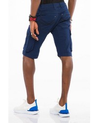 dunkelblaue Jeansshorts von Cipo & Baxx