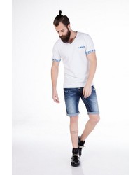 dunkelblaue Jeansshorts von Cipo & Baxx