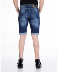 dunkelblaue Jeansshorts von Cipo & Baxx