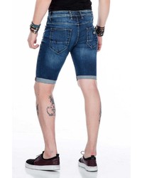 dunkelblaue Jeansshorts von Cipo & Baxx