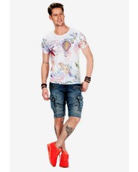 dunkelblaue Jeansshorts von Cipo & Baxx