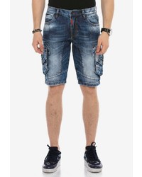 dunkelblaue Jeansshorts von Cipo & Baxx