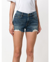 dunkelblaue Jeansshorts von Frame Denim