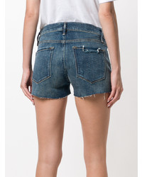 dunkelblaue Jeansshorts von Frame Denim