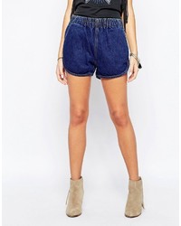 dunkelblaue Jeansshorts von Your Eyes Lie