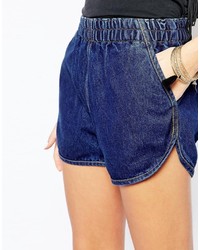 dunkelblaue Jeansshorts von Your Eyes Lie