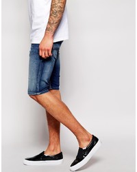 dunkelblaue Jeansshorts von Diesel