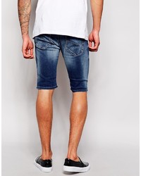 dunkelblaue Jeansshorts von Diesel