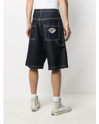 dunkelblaue Jeansshorts von Moschino